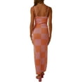 thumbnail image 5 of Michellecmm Female Slip Dress, Checkerboard Print Sleeveless Spaghetti Strap Low-Cut Backless One-Piece for Summer, S/M/L, 5 of 5