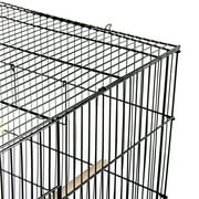 Yaheetech 30.5 inch Rectangle Breeding Flight Parakeet Bird Cage with Slide-Out Tray for Finches Budgies Cockatiels, Black