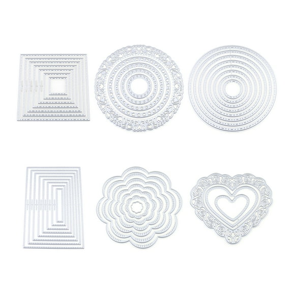 Round Square Metal Die Cuts Cutting Dies Cut Stencils for DIY Embossing Paper