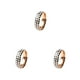 thumbnail image 5 of Sonducket Anillo con patrón de tablero de ajedrez, joyería elegante exquisita para mujer, anillos geométricos para dedos, regalo de Type1 NO1, 5 of 6