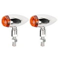 thumbnail image 1 of Turn Signal Light Motorcycle Turn Signal Light Motorcycle Turn Signal Indicator 2Pcs Motorcycle  Turn Signal Lamp Indicator Light Modification AccessorySilver Yellow Cover, 1 of 8