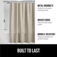 thumbnail image 2 of Cortina de ducha GORILLA GRIP Waffle 180 x 200 cm, tela beige, 2 of 8