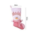 thumbnail image 3 of Bouanq Christmas Stockings Personalized, Large Xmas Stockings Decorations, Snowman Penguin Santa for Family Holiday Christmas Party, 3 of 8