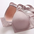 thumbnail image 4 of PEASKJP Women's Easy-On Bra Wireless Longline Full Coverage Bra with Back and Side Support, Purple XL, 4 of 5