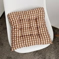 thumbnail image 4 of Chair Cushion Pads - Striped Dining Kitchen Office Chair Seat Cushion with Ties - Durable Cotton Fabric Cover - Indoor Use, 16x16 in, 4 of 8