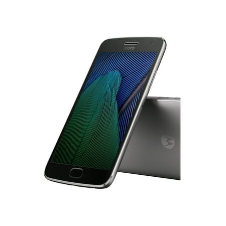 Motorola Moto G5 Plus - 4G smartphone - RAM 2 GB / Internal Memory 32 GB - microSD slot - 5.2" - 1920 x 1080 pixels - rear camera 12 MP - front camera 5 MP - lunar gray