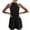 Black, variant on Plus Size Jumpsuit for Curvy Women Women's Casual Sleeveless Printed Leg Jumpsuit Sexy Rompers Women's Jumpsuits, Rompers & Overalls 50% Off Clear