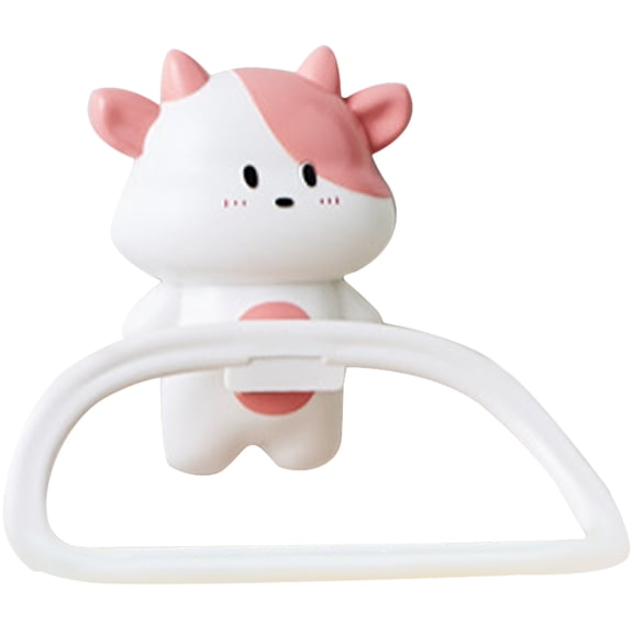 WRITWAA Wall Mount Hand Towel Holder, Elegant Flat Design, Plastic Hanging Rack, Multi-Color Bathroom Organizer