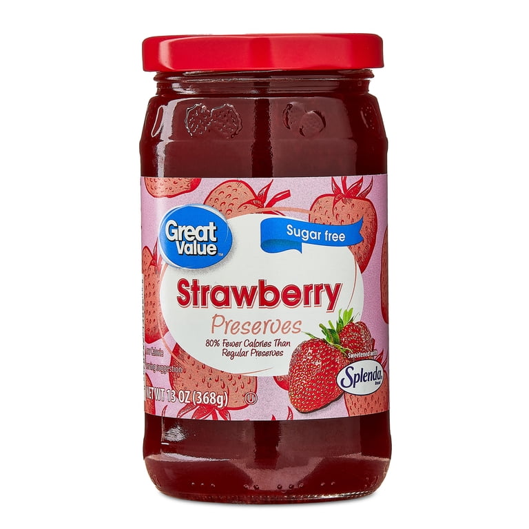 Great Value Preserves, Strawberry, 32 oz, 3 Pack