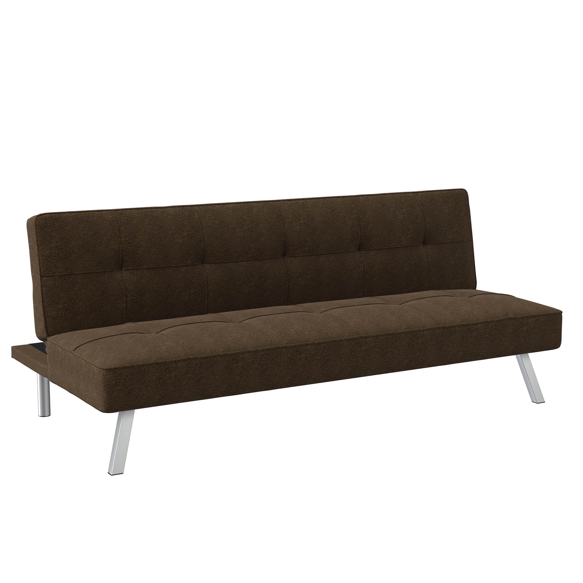 Serta Chelsea Modern Full Futon Light Gray Fabric Walmart