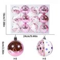 thumbnail image 2 of Christmas Ornaments Ball 12PC/6cm Electroplated Painted Christmas Ball Set, 2 of 7