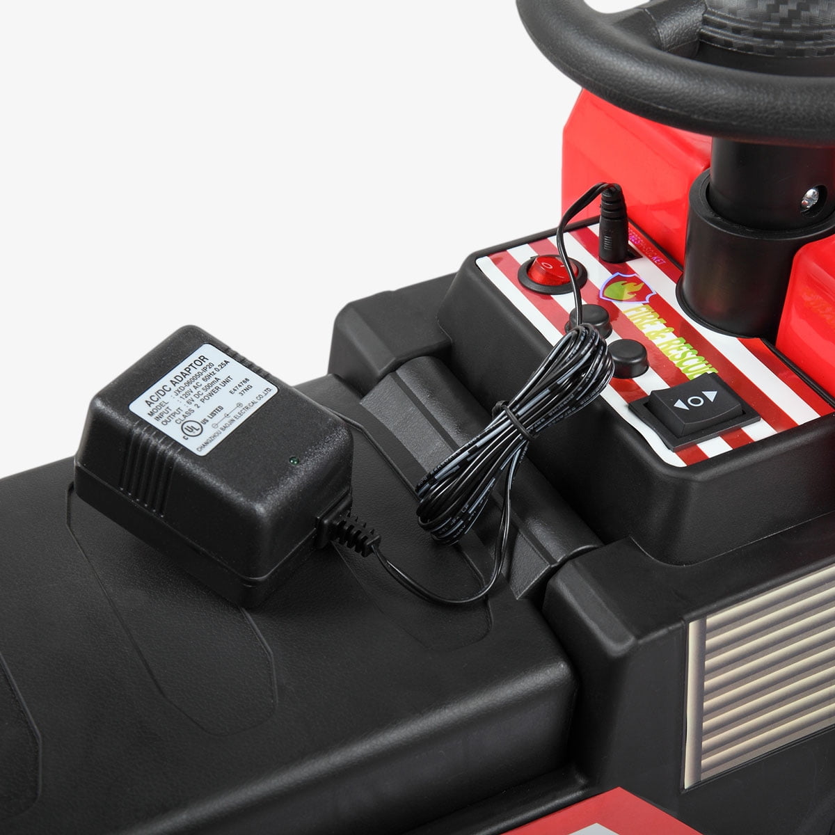 Private Jungle 6V Electric Cars for Kids, Kids Ride On Fire Truck, Battery Powered Electric Vehicle w/ Siren Headlights,Red Private Jungle 6V Electric Cars for Kids, Kids Ride On Fire Truck, Battery Powered Electric Vehicle w/ Siren Headlights,Red