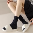 thumbnail image 2 of YooGuoGuo Calf Socks 10 Pairs for Women 5-10 Soft Thin Cotton Knit Breathable Casual Basic Solid Loose Fit Slouch Stretchy, 2 of 7