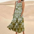 thumbnail image 2 of Womens Casual Maxi Dress Plus Size Vintage Printed Summer Boho Vacation Dresses Casual Round Neck Sleeveless Beach Tank Dresses Trendy T Shirt Long Dress with Wide Pockets 2024, 2 of 5