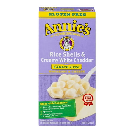 Annie's ® Gluten Free Rice Shells & Creamy White Cheddar Mac & Cheese 6 oz Box