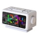 thumbnail image 5 of Radio Despertador Reloj Digital de Escritorio Calendario Perpetuo Pantalla Grande Electrónico Blanco, 5 of 9