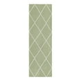 thumbnail image 7 of Unique Loom Decatur Collection Area Rug - Diamond (2' x 6' Runner Green/Ivory), 7 of 7