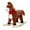 Dark Brown, variant on Yipinau Plush Rocking Horse,Wooden Rocker with Moving Mouth and Wagging Tail, Interactive Rocking Toy with Music