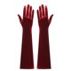 thumbnail image 4 of Guantes de moda para mujer, de satén y terciopelo, para noche, largos, para bolso, mitones de mujer, 4 of 4