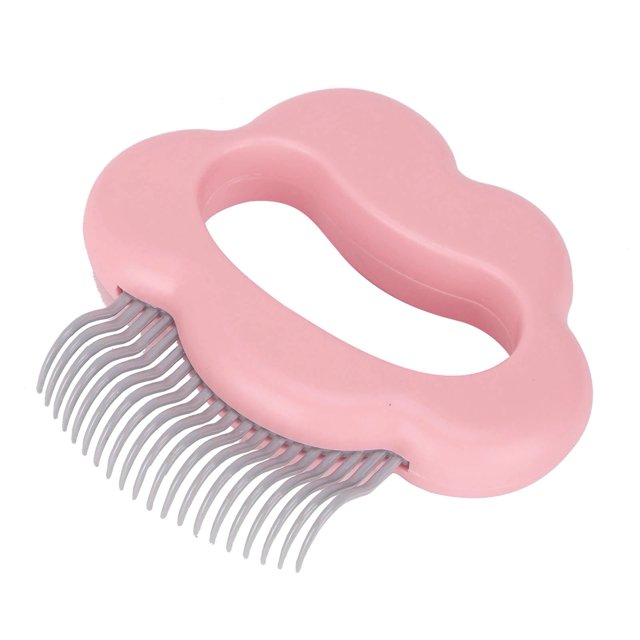 Cat Comb, Pet Massage Comb Durable Non-Irritating Remove The Tangled Hair With Natural Ingredients For Combing Hair Pink