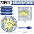 thumbnail image 2 of 72 Pcs Wildflower Paper Plates and Napkins Party Supplies, Floral Party Plates and Napkins Tableware Set for Spring Summer Picnic Wedding Birthday Baby Shower Tea Party Decorations Serves 24, 2 of 10