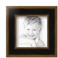 thumbnail image 2 of ArtToFrames 5" x 5" Black Panel With Gold Lip Picture Frame, 5x5 inch Multi Wood Poster Frame (WOM-5092), 4 Pack, 2 of 6