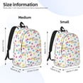 thumbnail image 3 of Bixox Happy Easter Printing Canvas Backpack Lightweight Casual Travel Backpack School Backpack Fits 15.6 Inch Notebook, 3 of 5