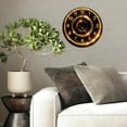 thumbnail image 4 of Glowing Digital Clock(1) 10-Inch Silent Wooden Wall Clock, Battery Operated (AA Batteries Not Included), Artistic Home Decor, 4 of 8