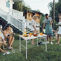 SalonMore 3 Feet Portable Folding Table Outdoor Picnic Camping Party Table
