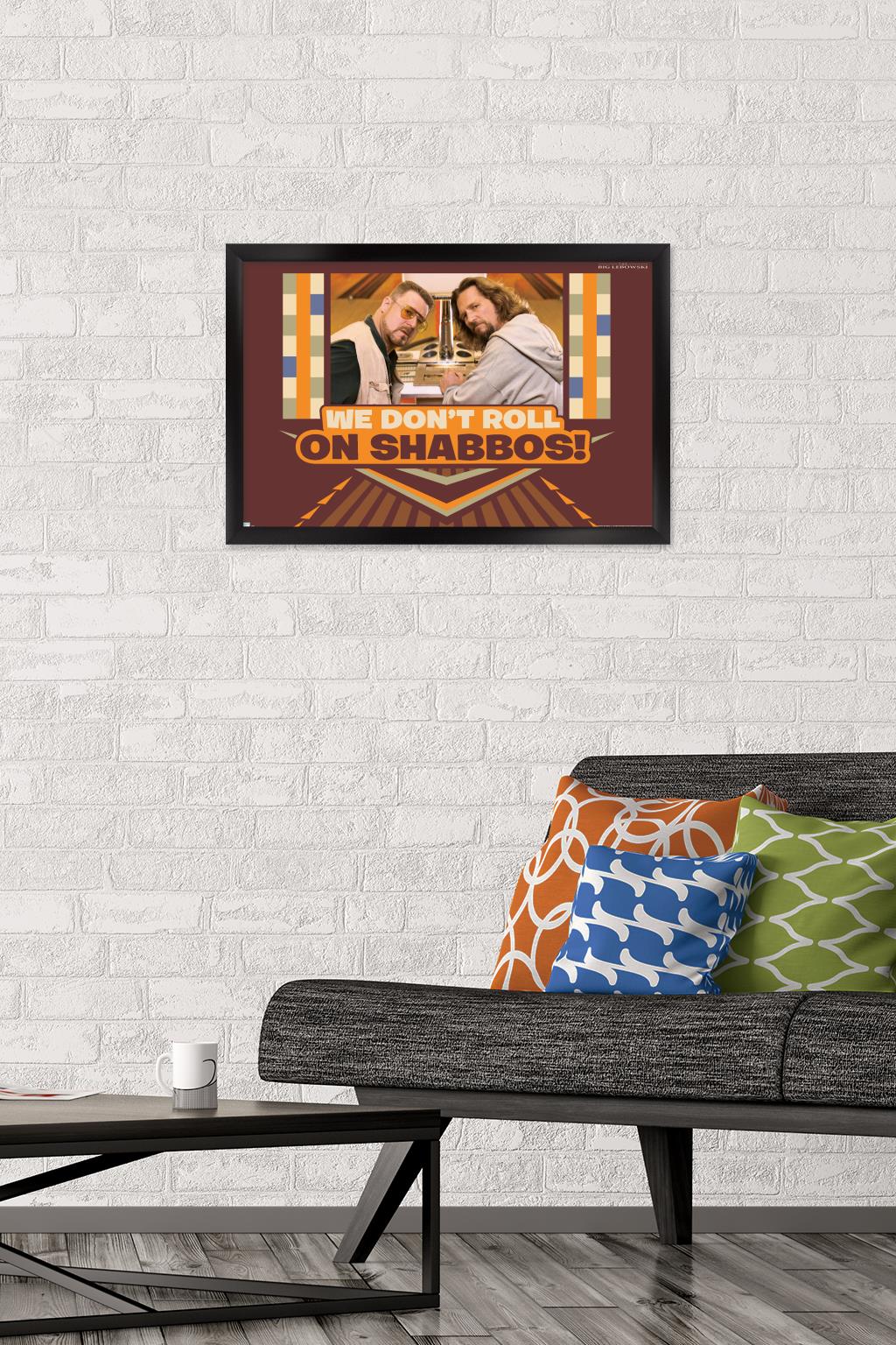 The Big Lebowski - Shabbos Wall Poster, 14.725" x 22.375", Framed