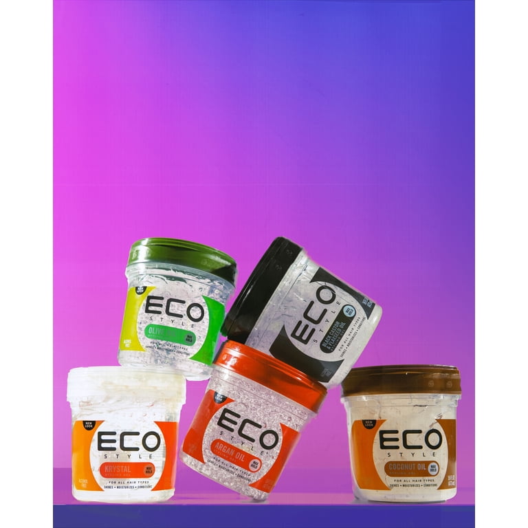 E-STYLE Eco Styler Black Castor and Flaxseed Oil Hair Styling Gel