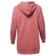 thumbnail image 3 of A2Y Women's Relax Fit Long Sleeve Kangaroo Pockets Hoodie Sweatshirts Dusty Rose S, 3 of 6