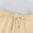 thumbnail image 6 of Women’s Denim Shorts With Pockets Drawstring Elastic Waist Casual Cotton Jean Short Pants Streetwear Leisure Blue Black Shorts, 6 of 7