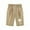 Khaki, variant on NAFUU Girls Bermuda Shorts Knee Length Straight Leg Long Shorts Casual Drawstring Elastic Waist Beach Short Pants 3-4 Years