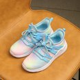 thumbnail image 4 of Kushyshoo Kids Sneakers Gradient Blue Running Athletic Shoes for Girls Size 2 (Big Kid), 4 of 6
