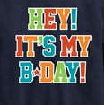 thumbnail image 3 of Instant Message - It's My Bday - Toddler & Youth Crewneck Fleece Sweatshirt, 3 of 6