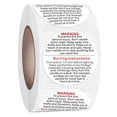 thumbnail image 1 of 500 etiquetas de advertencia Happy R en blanco y negro de 1.0 in., 1 of 5