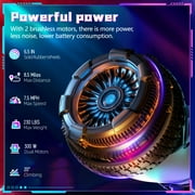 LIEAGLE Hoverboard Offroad All Terrain Flash Wheel Self Balancing Hoverboards with Bluetooth Speaker