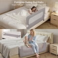 thumbnail image 6 of Bed Rail for Toddlers, Caveen 47" Toddler Bed Rails, Bed Rail Guard for Kids, Twin, Full, Queen Bed, 6 of 8