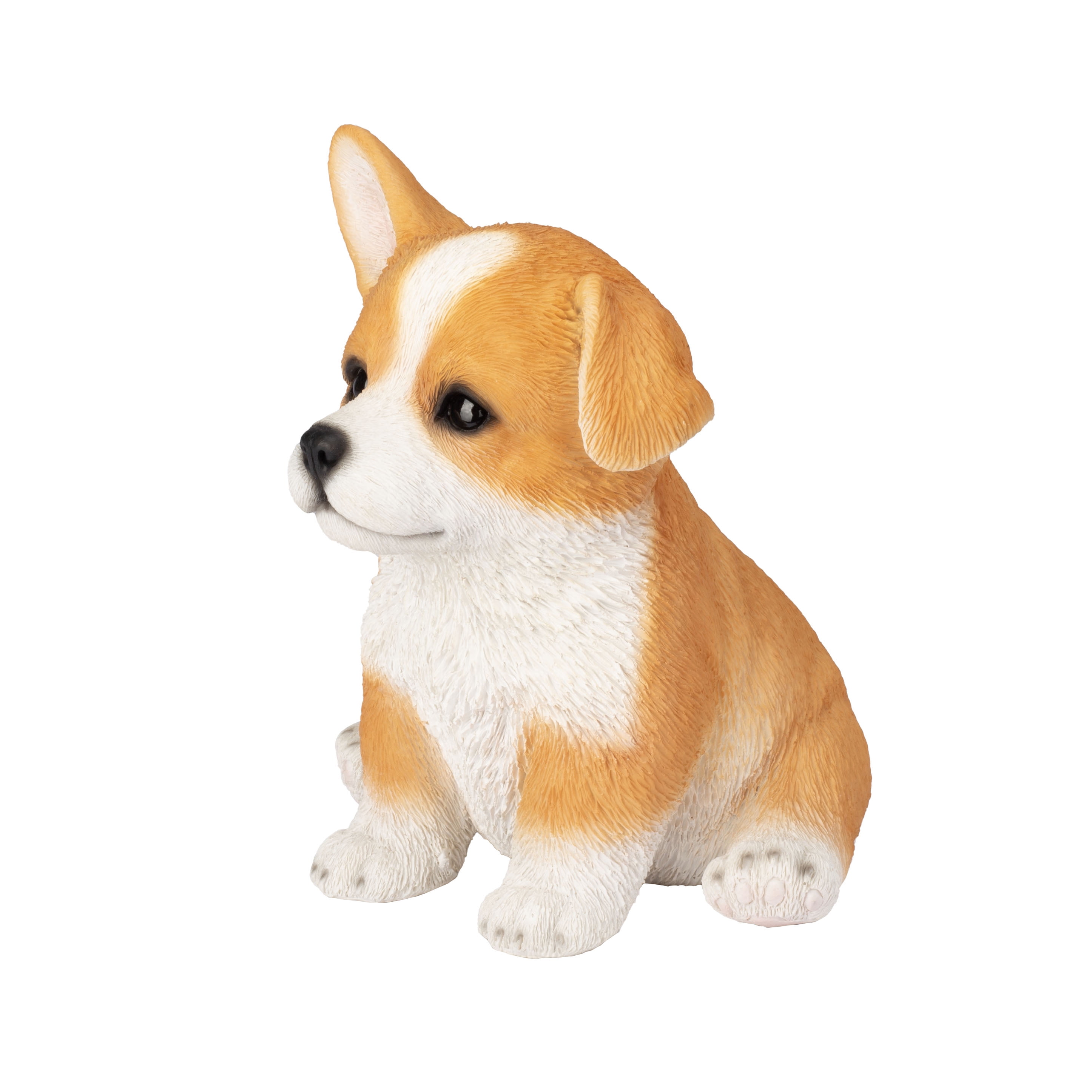 SOREAL Yellow Corgi Decorative Puppy Figurine for Home & Garden Décor, Handpainted Polyresin Dog Statue, Realistic Design | Gift for Dog Lovers | Weather-Resistant Indoor/Outdoor Decor