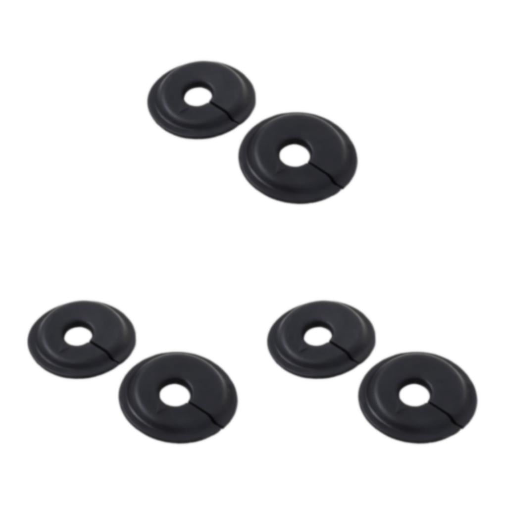 Silicone Wiper Arm Hole Protectors — 2 Pack, Prevents Leaves & Debris From Clogging Wiper Bearings, Black/Clear