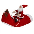 thumbnail image 2 of Dog Christmas Costume, Dog Cat Christmas Santa Claus Costume Holiday Outfit Pet Running Santa Claus Riding on Pet Clothes for Medium Large Sized Dogs, S, 2 of 14
