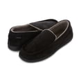 thumbnail image 4 of Tahari Moccasins for Men - Comfy House Slippers, Indoor/Outdoor Slip on Shoes for Men, Men's Moccasin Slippers, Black, 12-13, 4 of 6