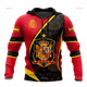 thumbnail image 3 of Sudadera con capucha con estampado de la bandera nacional de España en 3D para hombre, ropa de calle, nueva moda, jerseys de manga larga, 3 of 5