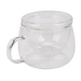 thumbnail image 4 of 2X 3 En 1 Juego de de Café de Té Transparente Resistente Al con Tapa de Filtro de Infusor de Té para Uso En El Hogar, 4 of 8