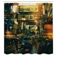 thumbnail image 3 of Ambesonne Landscape Shower Curtain, Metropolitan Colorful, 69"Wx70"L, Multicolor, 3 of 5