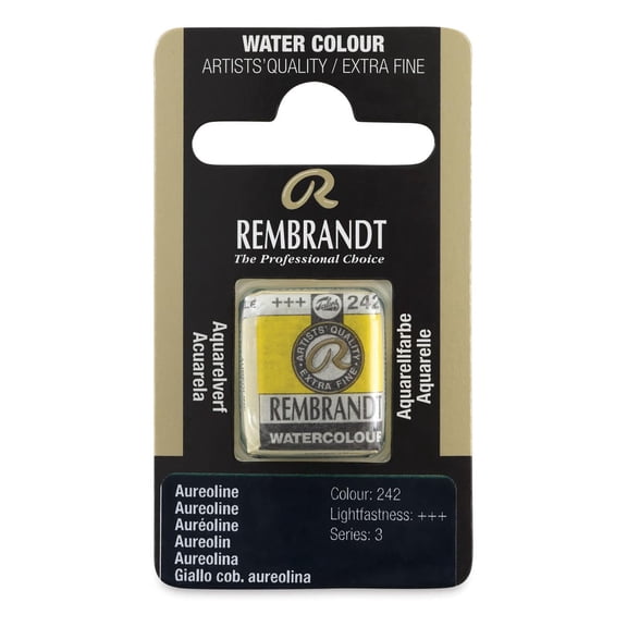 Rembrandt Watercolor Half Pan - Aureoline