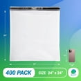 thumbnail image 2 of White Poly Mailers, Waterproof Self Seal Shipping Bags, 400 Count, 24 x 24 in, 2 of 6