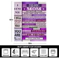 thumbnail image 5 of DAJU to My Mom Blanket from Son Birthday for Mom Ideas Cozy Soft Flannel Throw Blankets for Couch Bedroom(50*60inch), 5 of 9