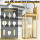 thumbnail image 4 of Farol de pared para exterior Yolsunes 48 cm dorado con 2 luces impermeable, 4 of 8